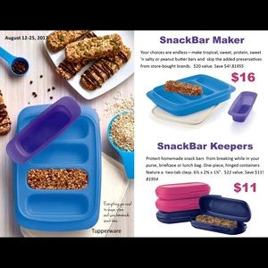 Tupperware granola bar maker